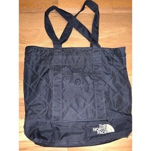 North face tote bag in black